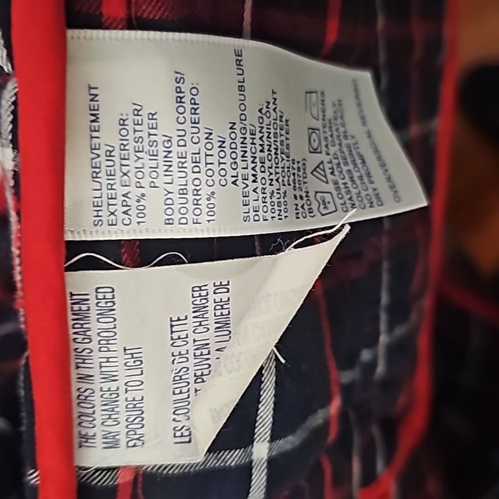 Tommy Hilfiger Vintage Red Quilted Barn Jacket Size M - Picture 5 of 8